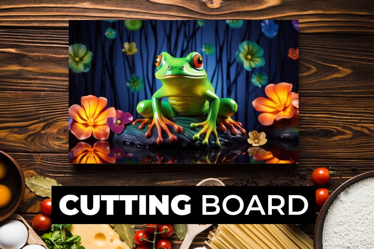 Pink Butterflies And Floral Cutting Board Sublimation