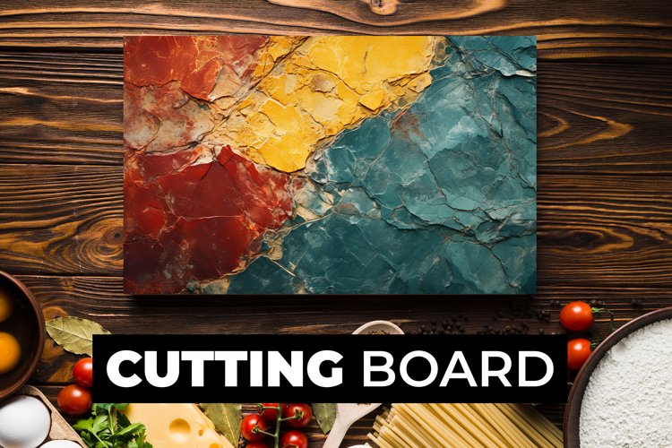 Multicolor Texture Cutting Board Sublimation example image 1