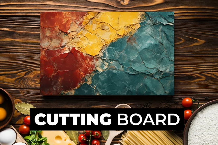 Multicolor Texture Cutting Board Sublimation
