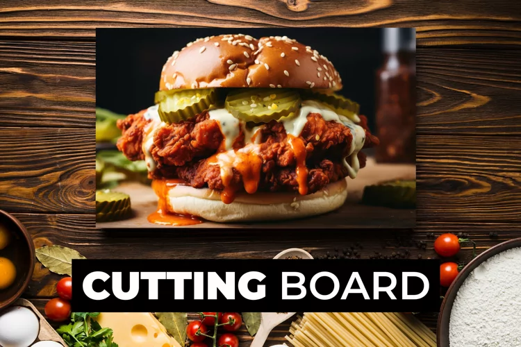 Burger Cutting Board Sublimation