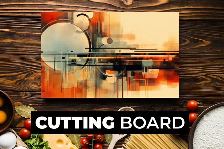 Abstract Colors Cutting Board Sublimation