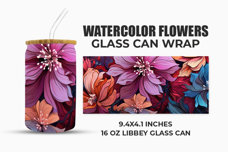 Watercolor Flowers Image 3