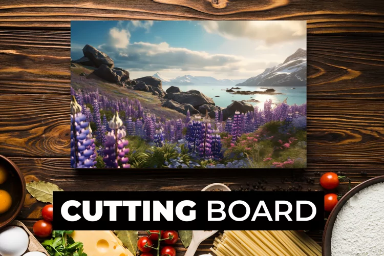 Landscape Cutting Board sublimation