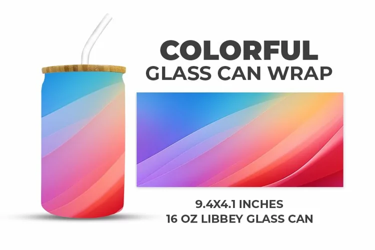 Colorful Glass Can Wrap