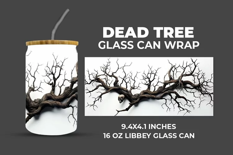 Dead Tree Glass Can Wrap