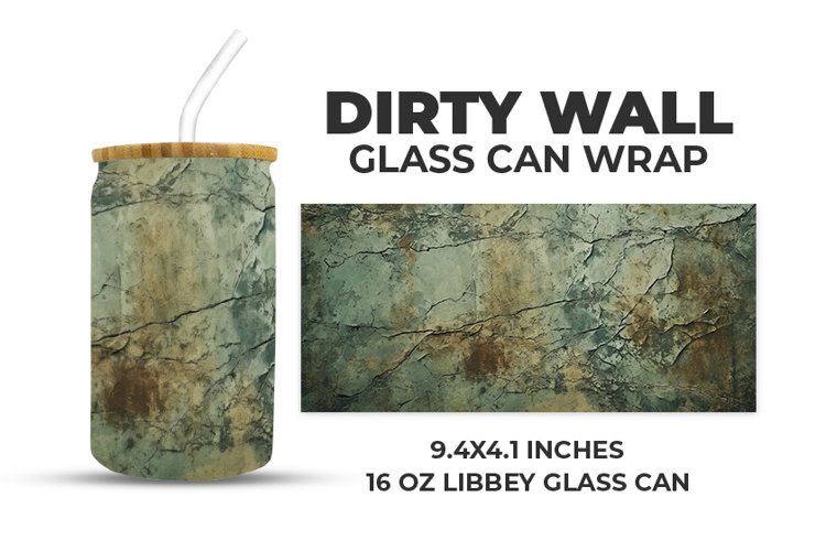 Dirty Wall Glass Can Wrap example image 1