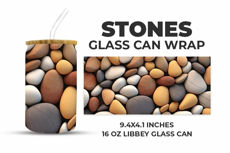 Stones Glass Can Wrap