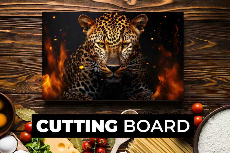 Leopard Cutting Board Sublimation