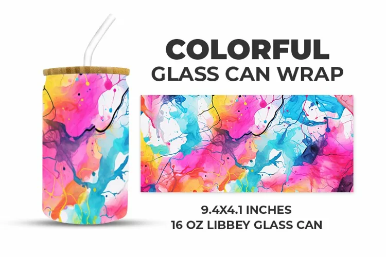Colorful Glass Can Wrap