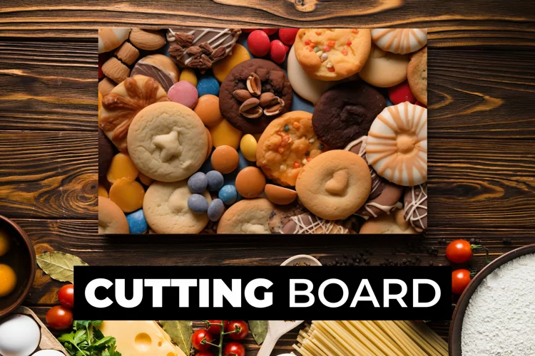 Cookies Cutting Board sublimation