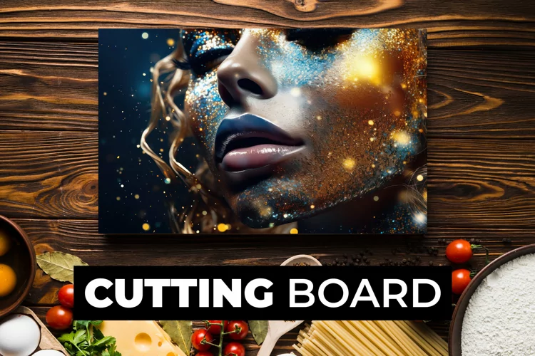 Glitter Girl Cutting Board Sublimation
