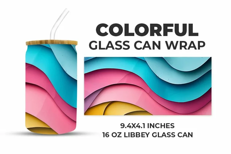 Colorful Glass Can Wrap