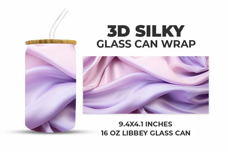 3D Silky Glass Can Wrap