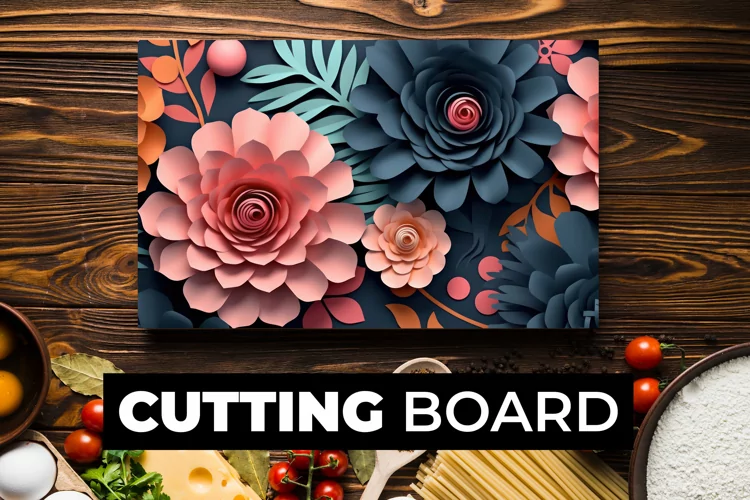 3D Flowers Cutting Board sublimation