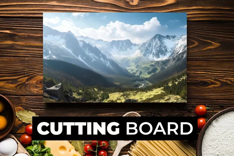 Landscape Cutting Board sublimation