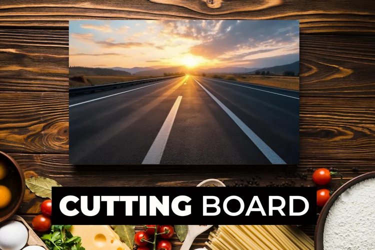 Road With No Traffic Cutting Board sublimation