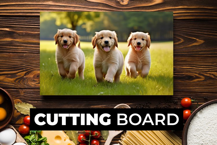 Cute Dogs Cutting Board sublimation