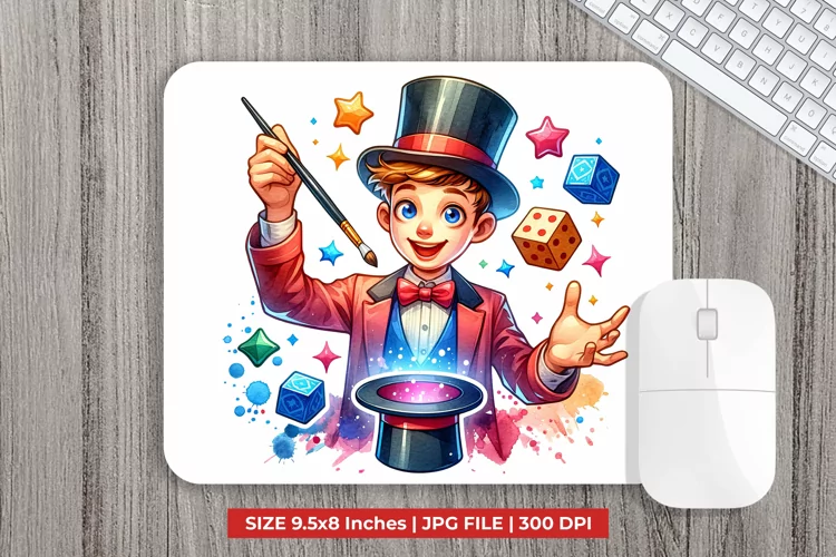 Kids Playing Magic Mouse Pad Sublimation