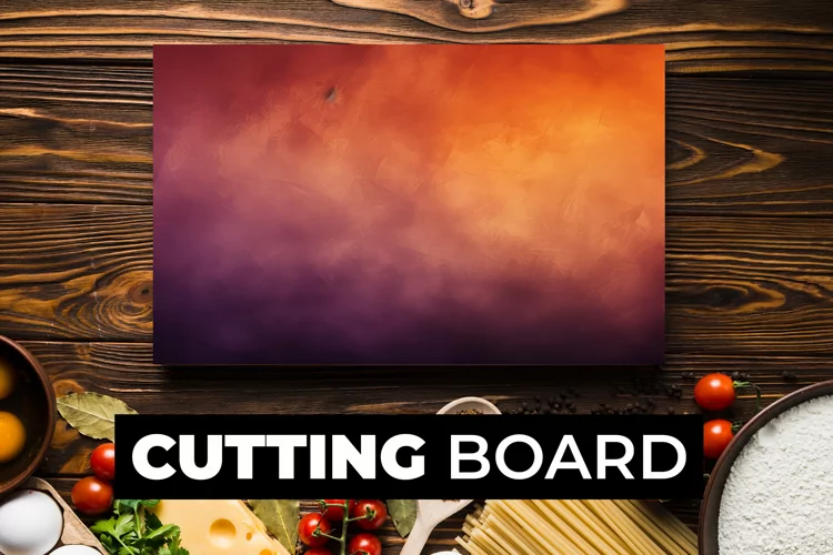 Blurry Gradient Cutting Board Sublimation
