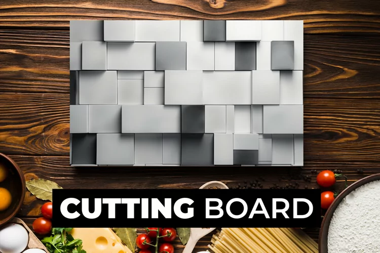 3D Boxes Cutting Board Sublimation