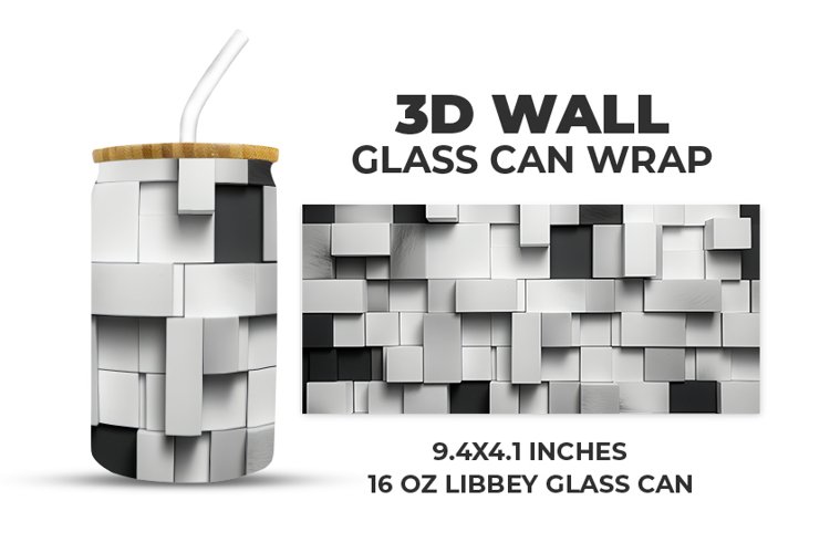 3D Wall Glass Can Wrap example image 1