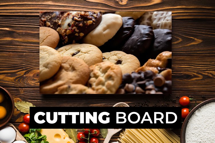 Cookies Cutting Board sublimation example image 1