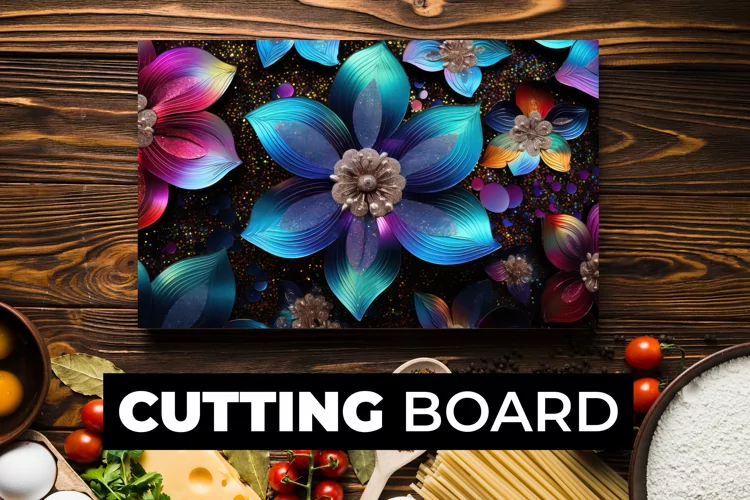 3D Flower Cutting Board Sublimation