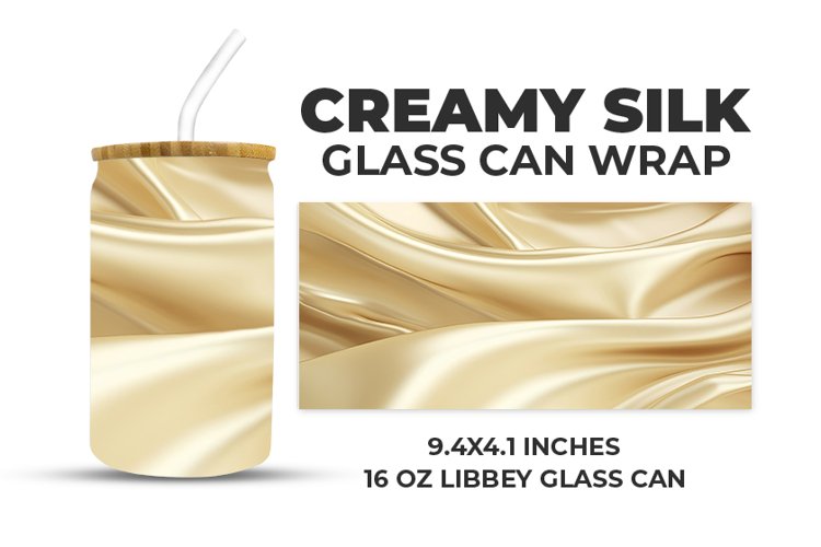 Creamy Silk Glass Can Wrap example image 1