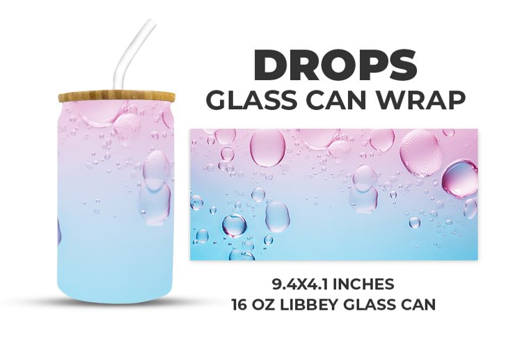 Drops Glass Can Wrap example image 1