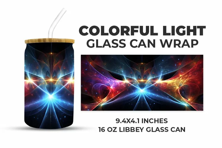 Colorful Light Glass Can Wrap