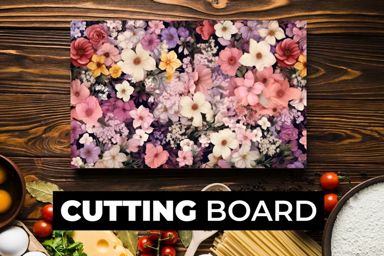 Floral Cutting Board Sublimation