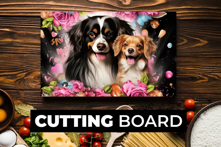 Cute Dogs Cutting Board Sublimation