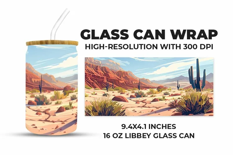 Landscape Glass Can Wrap
