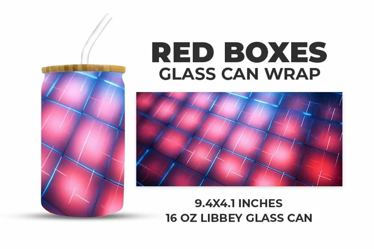 Red Boxes Glass Can Wrap