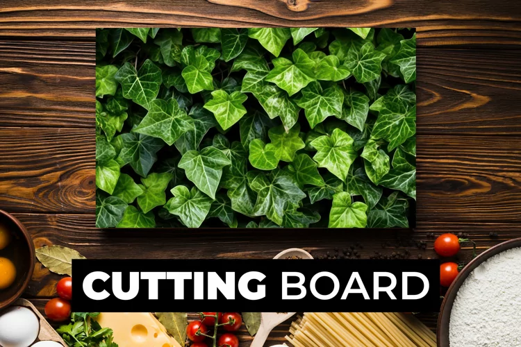 Green Leaves Cutting Board sublimation