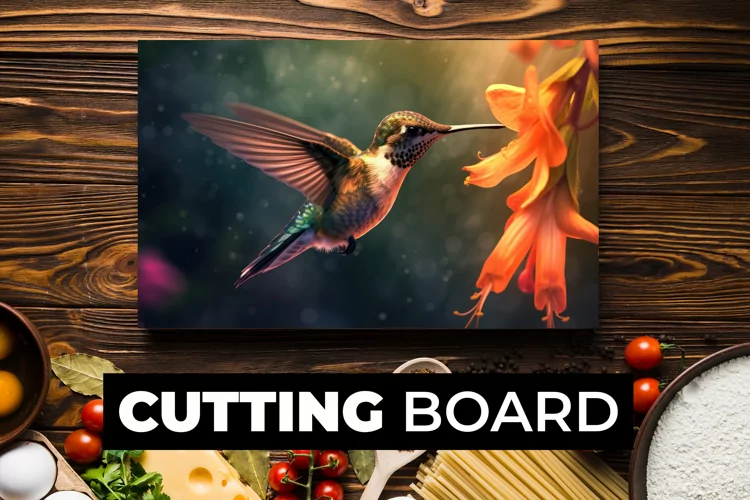 Bird Cutting Board sublimation