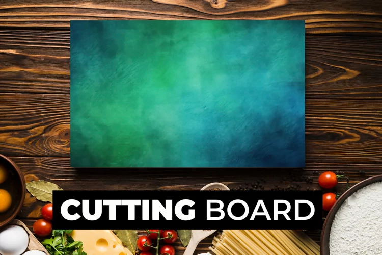 Green Gradients Cutting Board sublimation