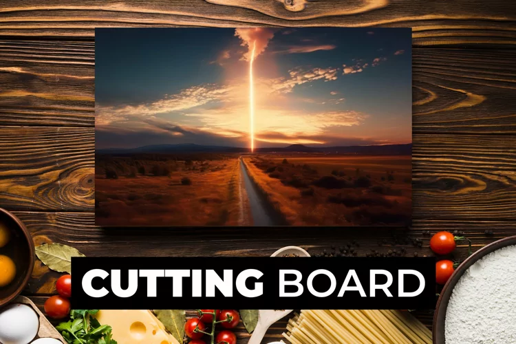 Sky With Light Cutting Board sublimation
