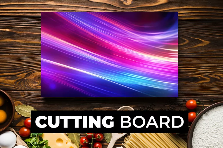 Colorful Lights Cutting Board Sublimation
