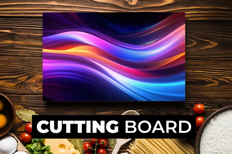 Colorful Lights Cutting Board Sublimation