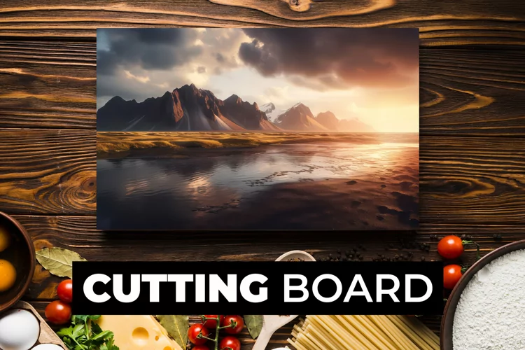 Landscape Cutting Board sublimation