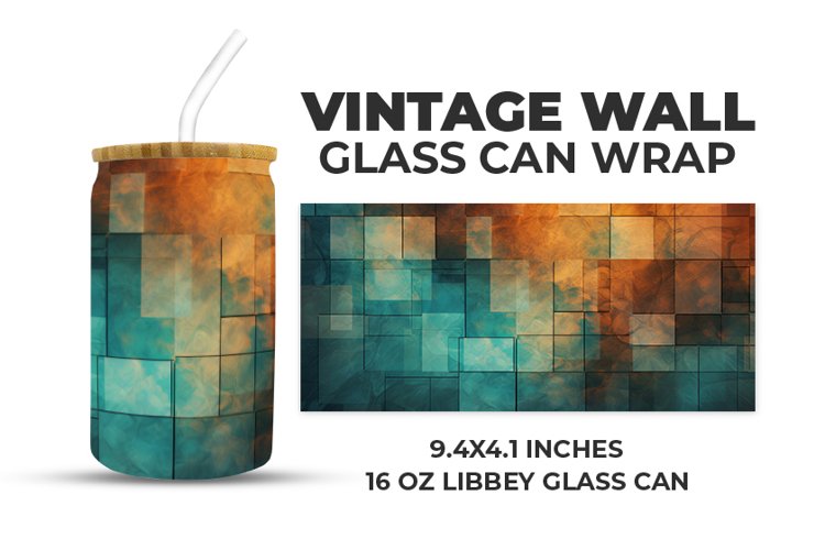 Vintage Wall Glass Can Wrap example image 1