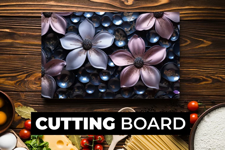 3D Flower Cutting Board Sublimation