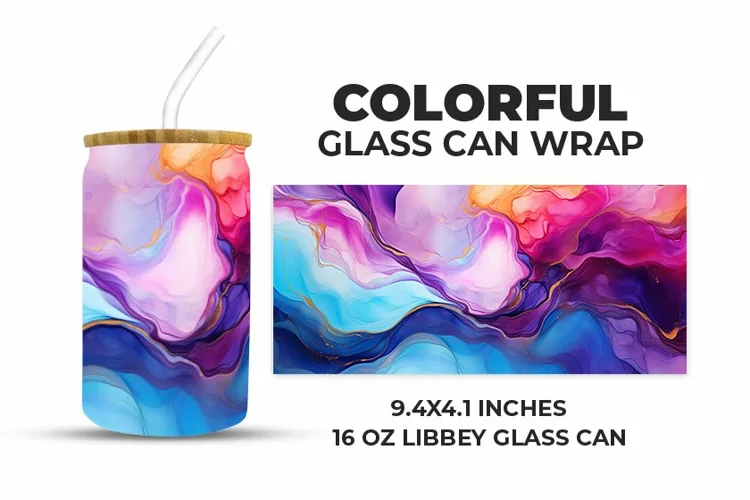 Colorful Glass Can Wrap