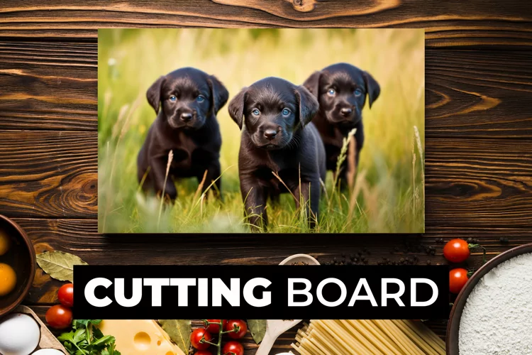 Cute Dogs Cutting Board sublimation