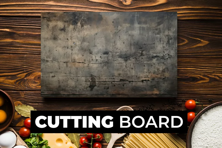 Dirty Black Cutting Board Sublimation