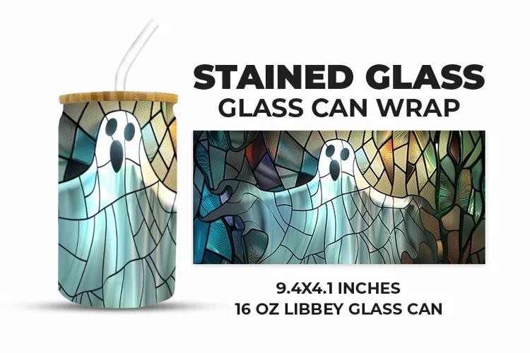 Horror Stained Glass Glass Can Wrap