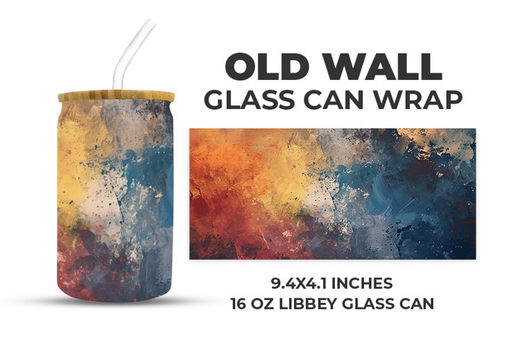 Old Wall Glass Can Wrap example image 1