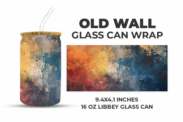 Old Wall Glass Can Wrap