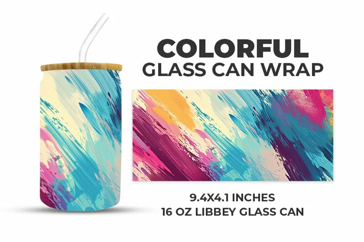 Colorful Glass Can Wrap